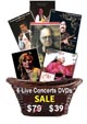 6 Concerts by 6 famous artists on 6 DVDs (Set 2)